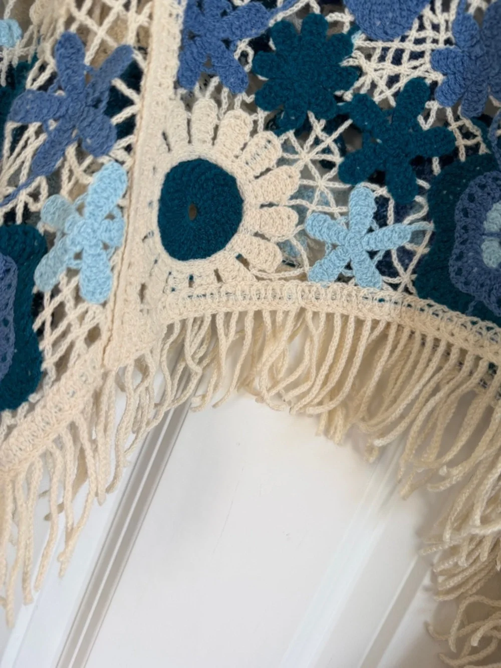 House of Harlow 1960 Multicolor Crochet Sweater Top - Picture 6 of 8